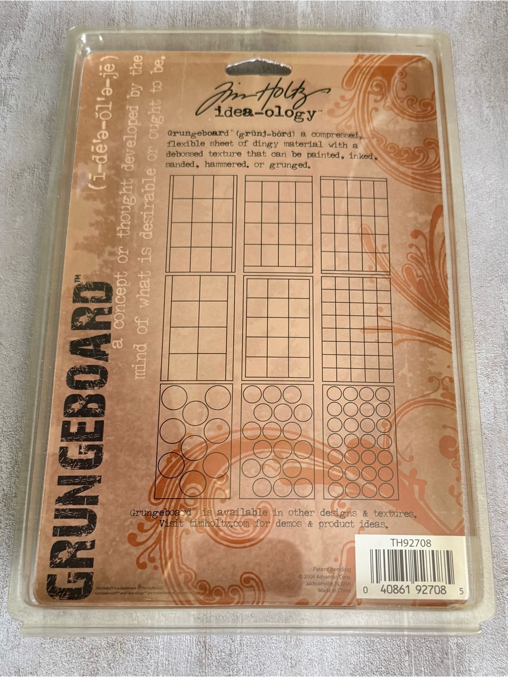 Tim Holtz GRUNDEBOARD, Distress Oxide & Foundry Wax (Gold-Silver-Copper-Bronze) - Picture 3 of 7
